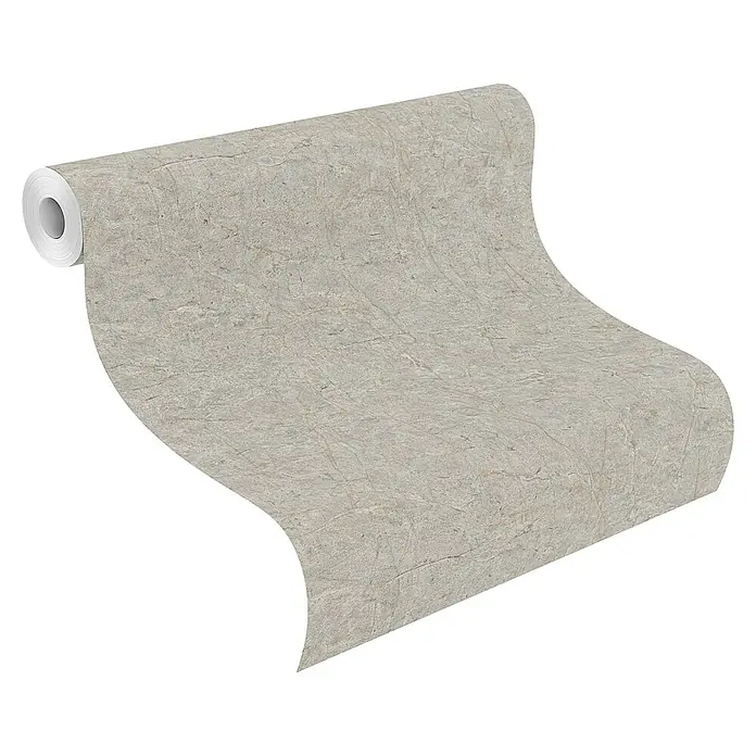 SCHÖNER WOHNEN-Kollektion Cosyliving Vliestapete MARBLE Marmor - Grau, Steinoptik, 10,05 x 0,53 m - Eine Rolle Tapete mit grauem Marmormuster, ideal für stilvolle Innenräume. Perfekt für ein modernes Ambiente und einfache Wandgestaltung.