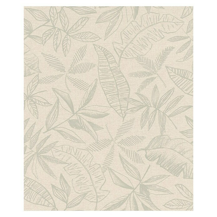 SCHÖNER WOHNEN-Kollektion Cosyliving Vliestapete LEAFAGE Blätter (Naiv-Salbei, Floral, 10,05 x 0,53 m)