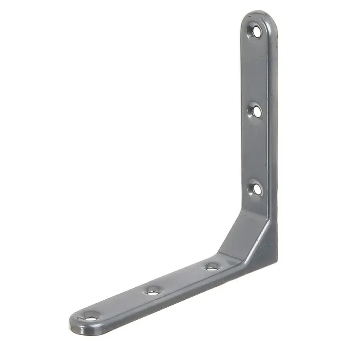 Stabilit Escuadra de silla reforzada - L x An x Al: 130 x 130 x 21 mm - Escuadra metálica con agujeros para montaje seguro, ideal para muebles y estanterías. Construcción robusta para un soporte fiable.