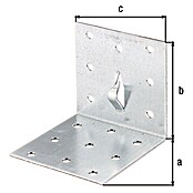 Alberts Conector en ángulo con diente (L x An x Al: 60 x 60 x 60 mm, Zincado) | BAUHAUS