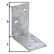 Stabilit Conector en ángulo (L x An x Al: 70 x 70 x 40 mm, Zincado) | BAUHAUS