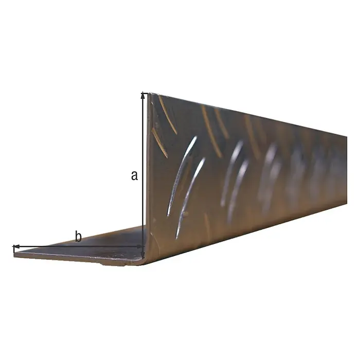 Kantoflex Perfil angular - 2.000 x 41,2 x 41,2 mm, Espesor: 1,5 mm, Plateado - Perfil angular metálico con dimensiones a y b. Este robusto perfil es ideal para proyectos de construcción y reparación.
