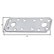 Stabilit Pletina de ensamblaje (L x An: 96 x 35 mm, Zincado) | BAUHAUS