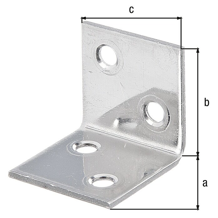 Stabilit Conector en ángulo (L x An x Al: 30 x 30 x 30 mm, Acero inoxidable) | BAUHAUS