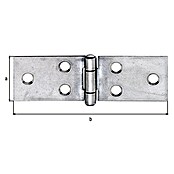 Stabilit Bisagra larga (An x Al: 100 x 32 mm, Espesor: 1,5 mm) | BAUHAUS