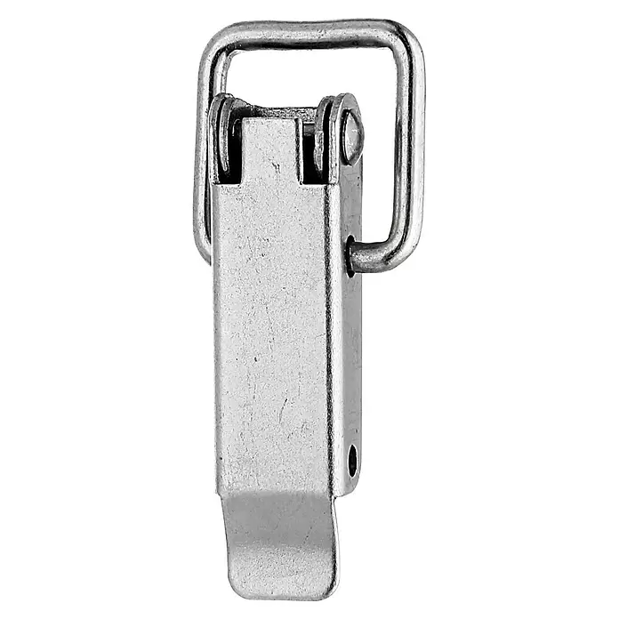 Stabilit Cierre para caja - An x Al: 20 x 94 mm, Acero inoxidable - Cierre de palanca metálico color plata para paneles o tapas.