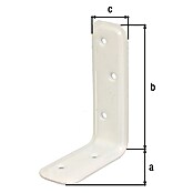 Stabilit Escuadra de estantería (L x An x Al: 80 x 120 x 40 mm, Blanco) | BAUHAUS
