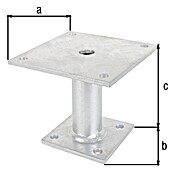 Alberts Base para poste (Altura: 100 mm, Acero) | BAUHAUS