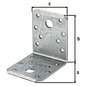 Alberts Conector en ángulo (L x An x Al: 70 x 70 x 55 mm, Zincado) | BAUHAUS