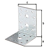 Alberts Conector en ángulo (L x An x Al: 60 x 80 x 60 mm, Zincado) | BAUHAUS