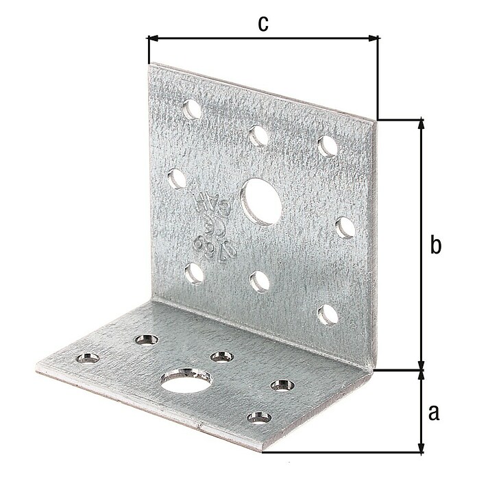 Alberts Conector en ángulo (L x An x Al: 60 x 60 x 40 mm, Zincado) | BAUHAUS