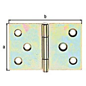 Alberts Bisagra (An x Al: 60 x 40 mm, Zincado) | BAUHAUS