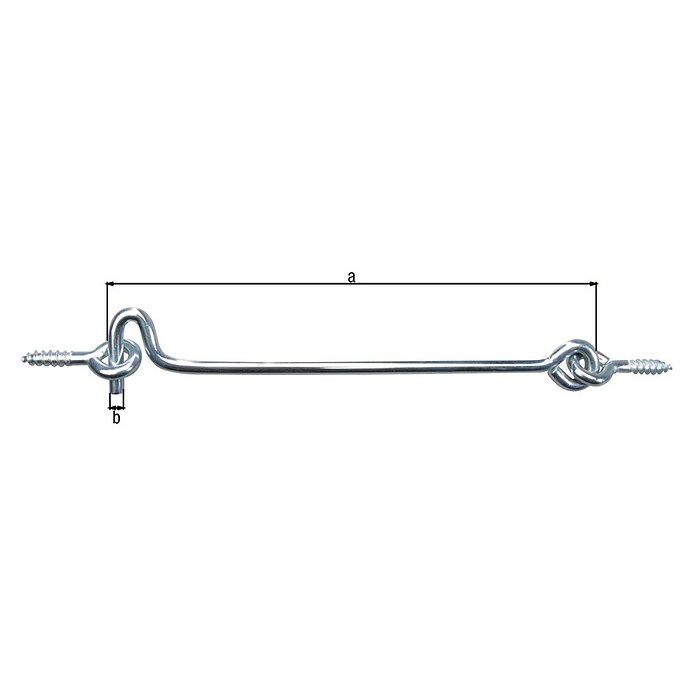 Alberts Gancho para sujetar ventanas (Largo: 250 mm) | BAUHAUS