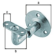 Alberts Soporte de pasamanos (Ajustable: 80 mm - 95 mm, Diámetro: 60 mm) | BAUHAUS