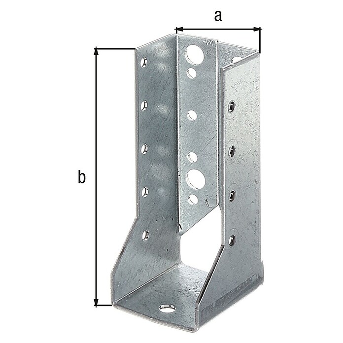 Alberts Soporte para vigas (An x Al: 40 x 110 mm, Acero, Zincado) | BAUHAUS