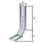 Alberts Escuadra regulable (L x An x Al: 120 x 30 x 72 mm, Zincado) | BAUHAUS
