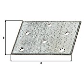 Alberts Pletina de ensamblaje (L x An: 60 x 40 mm, Zincado) | BAUHAUS
