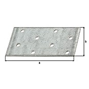 Alberts Pletina de ensamblaje (L x An: 80 x 40 mm, Zincado) | BAUHAUS