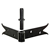 Alberts Gozne de puerta (L x An: 140 x 120 mm, Negro) | BAUHAUS