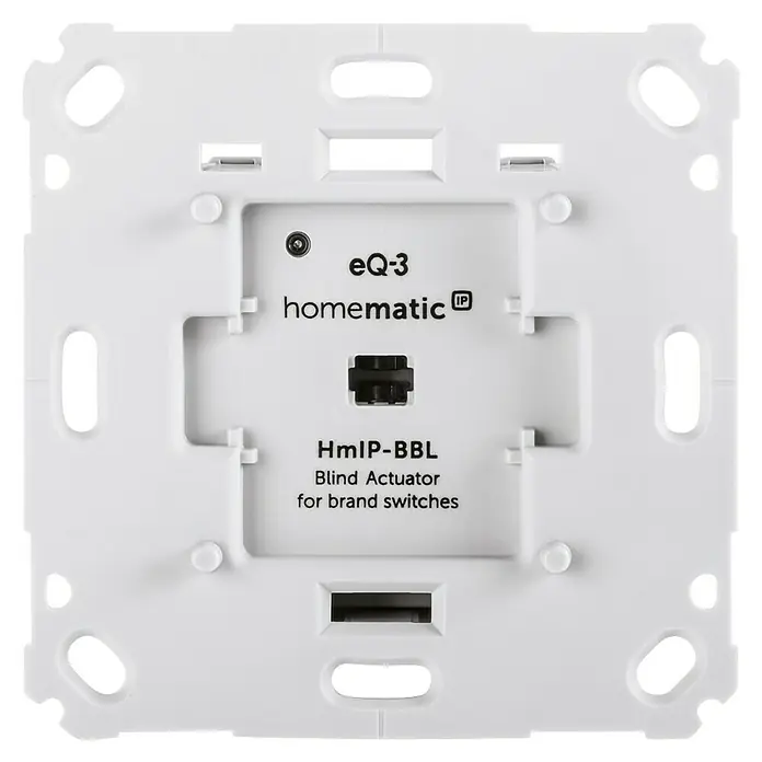 Homematic IP Jalousieschalter HmIP-BBL-2 - 230 V, Unterputz, 37 x 71 x 71 mm - Homematic IP HmIP-BBL Blindaktor für Markenschalter, zur intelligenten Steuerung von Rollläden und Jalousien. Einfache Integration und flexible Steuerung.