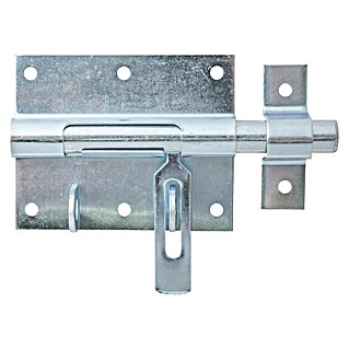 Alberts Pestillo con bloqueo portacandados (L x An: 140 x 88 mm, Zincado)