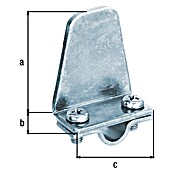 Alberts Tope de cierre tipo marsellés (L x An x Al: 18 x 35 x 10 mm, Zincado) | BAUHAUS