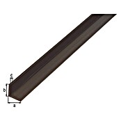 Alberts Perfil angular (2.000 x 25 x 25 mm, Espesor: 1 mm, Negro) | BAUHAUS