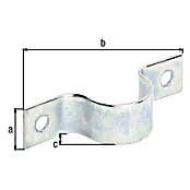 Alberts Abrazadera para tubo (Acero, Zincado, Específico para: Tubos de 19 mm) | BAUHAUS