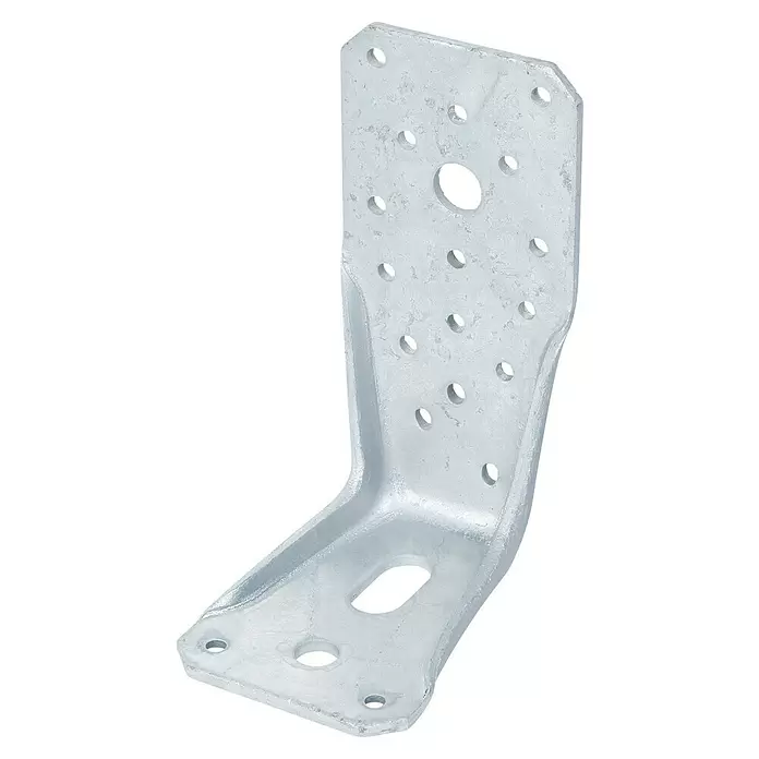 Stabilit Winkelverbinder - L x B x H: 85 x 65 x 135 mm, Stahl, Verzinkt - Verzinkter L-Winkel mit zahlreichen vorgebohrten Löchern zur sicheren Befestigung.
