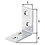 Alberts Escuadra de silla (L x An: 30 x 30 mm, Acero, Zincado, Espesor: 14 mm) | BAUHAUS