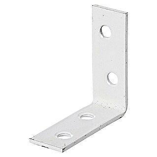 Alberts Escuadra de silla (L x An: 40 x 40 mm, Acero, Revestido, Espesor: 15 mm, Blanco)