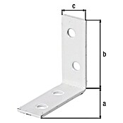 Alberts Escuadra de silla (L x An: 40 x 40 mm, Acero, Revestido, Espesor: 15 mm, Blanco) | BAUHAUS