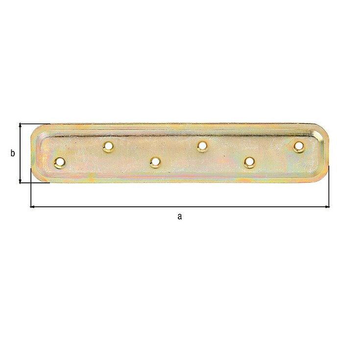 Alberts Pletina de ensamblaje (L x An: 180 x 40 mm, Zincado) | BAUHAUS