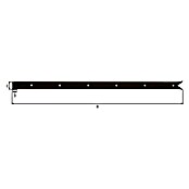 Alberts Bisagra con cola de pez (Largo: 800 mm, Negro, 6 agujeros) | BAUHAUS