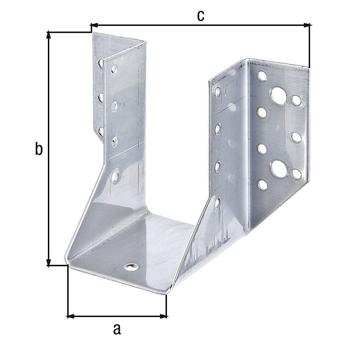 Alberts Soporte para vigas (An x Al: 60 x 100 mm, Acero inoxidable, Otros) | BAUHAUS
