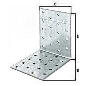 Alberts Escuadra con placa perforada (L x An x Al: 100 x 100 x 80 mm) | BAUHAUS