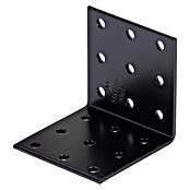 Alberts Escuadra con placa perforada (L x An x Al: 60 x 60 x 60 mm, Negro) | BAUHAUS