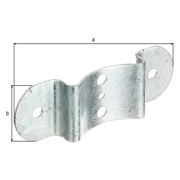 Alberts Soporte para vallas (Específico para: Postes y travesaños de cercados semicirculares de Ø80 mm) | BAUHAUS