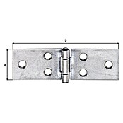 Alberts Bisagra larga (An x Al: 80 x 28 mm, Espesor: 1,5 mm) | BAUHAUS
