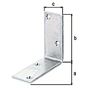 Alberts Escuadra para vigas (L x An x Al: 100 x 100 x 40 mm, Acero, Zincado, Plateado) | BAUHAUS
