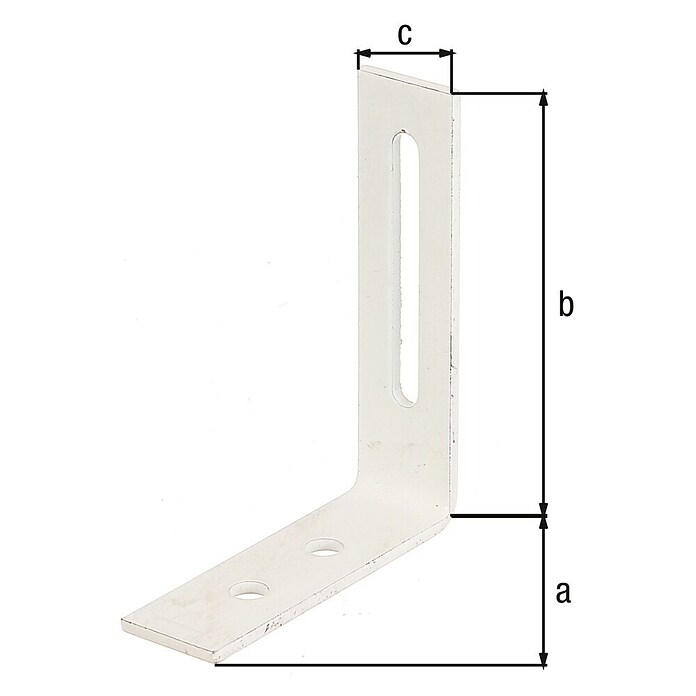 Alberts Escuadra regulable (L x An x Al: 80 x 65 x 20 mm, Zincado) | BAUHAUS