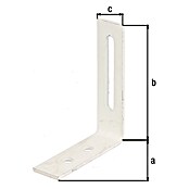 Alberts Escuadra regulable (L x An x Al: 80 x 65 x 20 mm, Zincado) | BAUHAUS