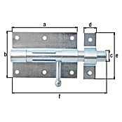 Alberts Pestillo deslizante (An x Al: 160 x 100 mm, Zincado) | BAUHAUS