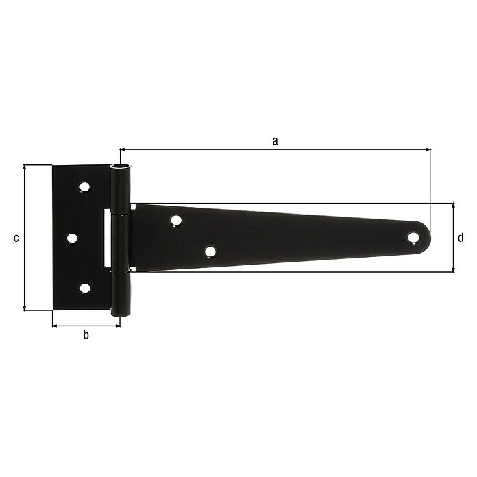 Alberts Bisagra (L x An: 198 x 90 mm, Acero, Lacado) | BAUHAUS