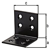Alberts Conector en ángulo (L x An x Al: 40 x 40 x 40 mm, Otros, Negro) | BAUHAUS