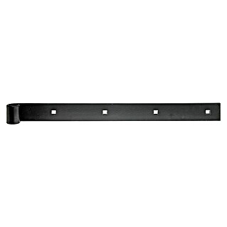 Alberts Bisagra recta (L x An: 400 x 35 mm, Espesor: 5 mm, Negro, Zincado)
