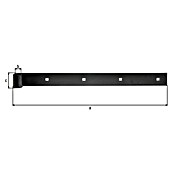 Alberts Bisagra recta (L x An: 400 x 35 mm, Espesor: 5 mm, Negro, Zincado) | BAUHAUS