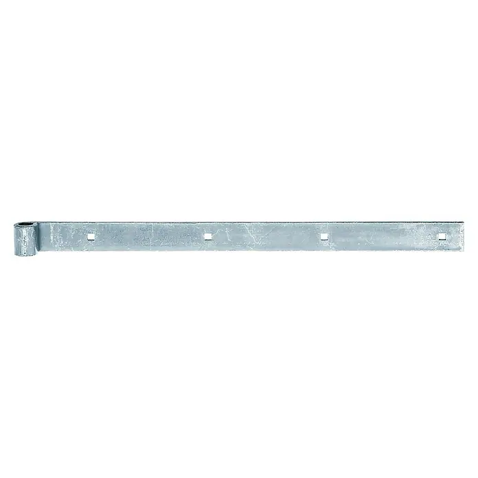 Alberts Bisagra recta - L x An: 500 x 35 mm, Espesor: 5 mm, Plateado, Zincado - Banda metálica para bisagras con agujeros cuadrados y un perno, ideal para la fijación segura de elementos.