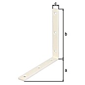 Alberts Escuadra de silla (L x An: 160 x 160 mm, Acero, Revestido, Espesor: 20 mm) | BAUHAUS