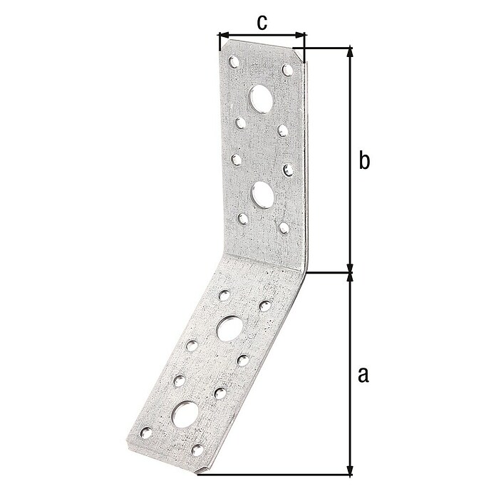 Alberts Conector en ángulo (L x An x Al: 180 x 40 x 30 mm) | BAUHAUS